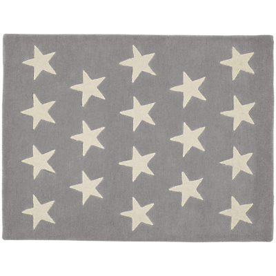 Great Little Trading Co Star Rug, Medium Grey Great Little Trading Co Star Rug, Medium Grey